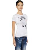 DSquared2 Caten Printed Cotton T-Shirt - Lyst