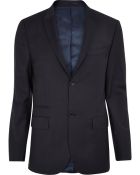River Island Navy Skinny Suit Jacket - Lyst
