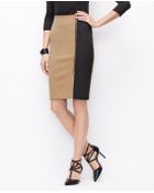 Ann Taylor Petite Colorblock Pencil Skirt - Lyst