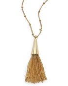 Eddie Borgo Small Chain Tassel Pendant Necklace - Lyst