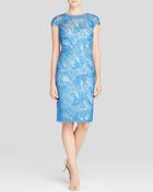 Tadashi Shoji Dress - Cap Sleeve Lace - Lyst