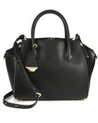 Rebecca Minkoff Mini Perry Leather Satchel - Lyst