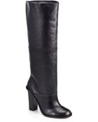 Tibi Vlada Leather Knee-High Boots - Lyst