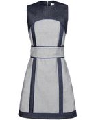Victoria Beckham Denim Short Dress - Lyst