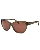 Michael Kors Women'S Victoria Cat Eye Olive Green Sunglasses - Lyst