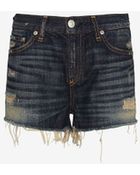 Rag & Bone Destroyed Cut Offs Sheffield - Lyst