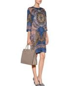 Etro Cotton-Silk Printed Shift Dress - Lyst