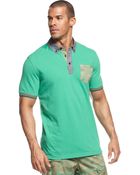 Sean John Chevron Pocket Polo - Lyst