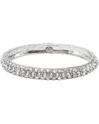 Kenneth Jay Lane Silver-Tone Glitz Bangle Bracelet - Lyst