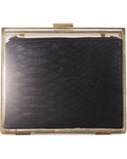 La Regale Lucite Box With Metallic Pouch - Lyst
