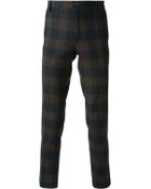 Milano Parigi Checked Trousers - Lyst
