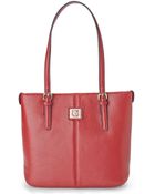 Anne Klein Red Perfect Small Tote - Lyst