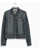 Mango Dark Denim Jacket - Lyst