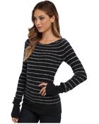 Free People Misty Stripe Pullover Sweater - Lyst