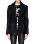 McQ by Alexander McQueen Felt Wool Peacoat - Lyst