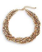 Saks Fifth Avenue Tri-Color 14K Gold-Plated Torsade Necklace - Lyst