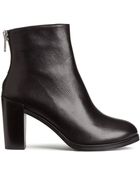 H&M Leather Boots - Lyst
