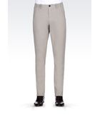 Armani Collezioni Casual Trousers In Cotton Blend - Lyst