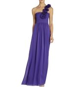 BCBGMAXAZRIA Patricia Silk One-Shoulder Gown - Lyst