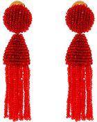Oscar de la Renta Short Tassel Earring - Lyst