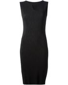 Issey Miyake Pleated Sleeveless Dress - Lyst