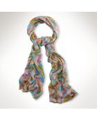 Lauren by Ralph Lauren Paisley Scarf - Lyst