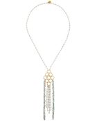 Devon Leigh 24K Gold Plate Necklace With Blue Quartz - Lyst