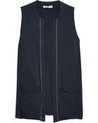 Balmain Washed-Twill Vest - Lyst