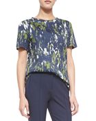 Jason Wu Short-Sleeve Printed Tee - Lyst