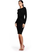 Michael Stars Long Sleeve Dress With Twist Front - Lyst