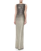 St. John Collection Shimmer Knit Degrade Gown - Lyst