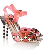 Sophia Webster Andie Neon Pvc And Patent-Leather Sandals - Lyst