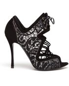 Nicholas Kirkwood Embroidered Suede Lace Up Sandals - Lyst