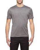 Ermenegildo Zegna Crew Neck Cotton T-Shirt - Lyst