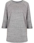Topshop Marl Sweat Tunic - Lyst