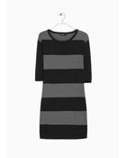 Mango Striped Knit Dress - Lyst