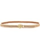Tory Burch Leather Weave Belt - Gold - Lyst