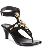 Callisto Cherry Ankle Strap Jeweled Sandals - Lyst