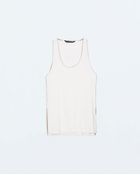 Zara Loose Top With Contrast Piping - Lyst