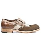 Santoni Classic Double Buckle Shoes - Lyst