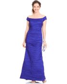 Alex Evenings Off-The-Shoulder Taffeta Evening Gown - Lyst