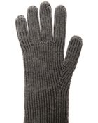 Stella McCartney Long Ribbed-Knit Wool Gloves - Lyst