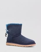 Ugg Booties Mini Bailey Bow Stripe - Lyst