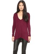 Free People Drippy Thermal Sunset Park Top - Wine - Lyst