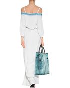 Emilio Pucci Linen Belted Maxi Dress - Lyst