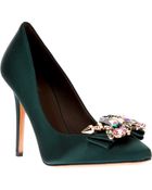 Bruno Magli Embellished Pump - Lyst