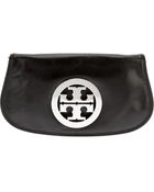 Tory Burch Logo Clutch - Lyst