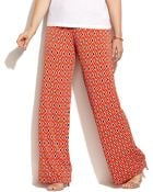 Michael Kors Michael Plus Size Wide-Leg Diamond-Print Pants - Lyst