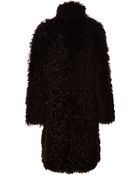 Proenza Schouler Curly Long Haired Fur Hooded Long Coat - Lyst
