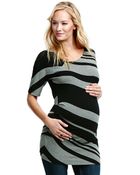 Jessica Simpson Maternity Short-Sleeve Striped Tunic - Lyst